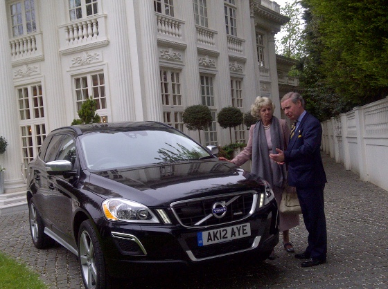 Charles and Camilla with Volvo XC60